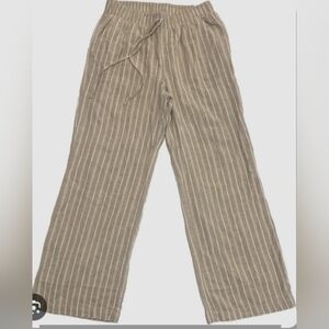 Briggs New York Beige Striped Pants